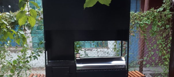 Мангал Печь МП2 с нержавеющей крышкой