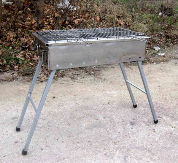 Мангал с ножками (НЕРЖАВЕЙКА)